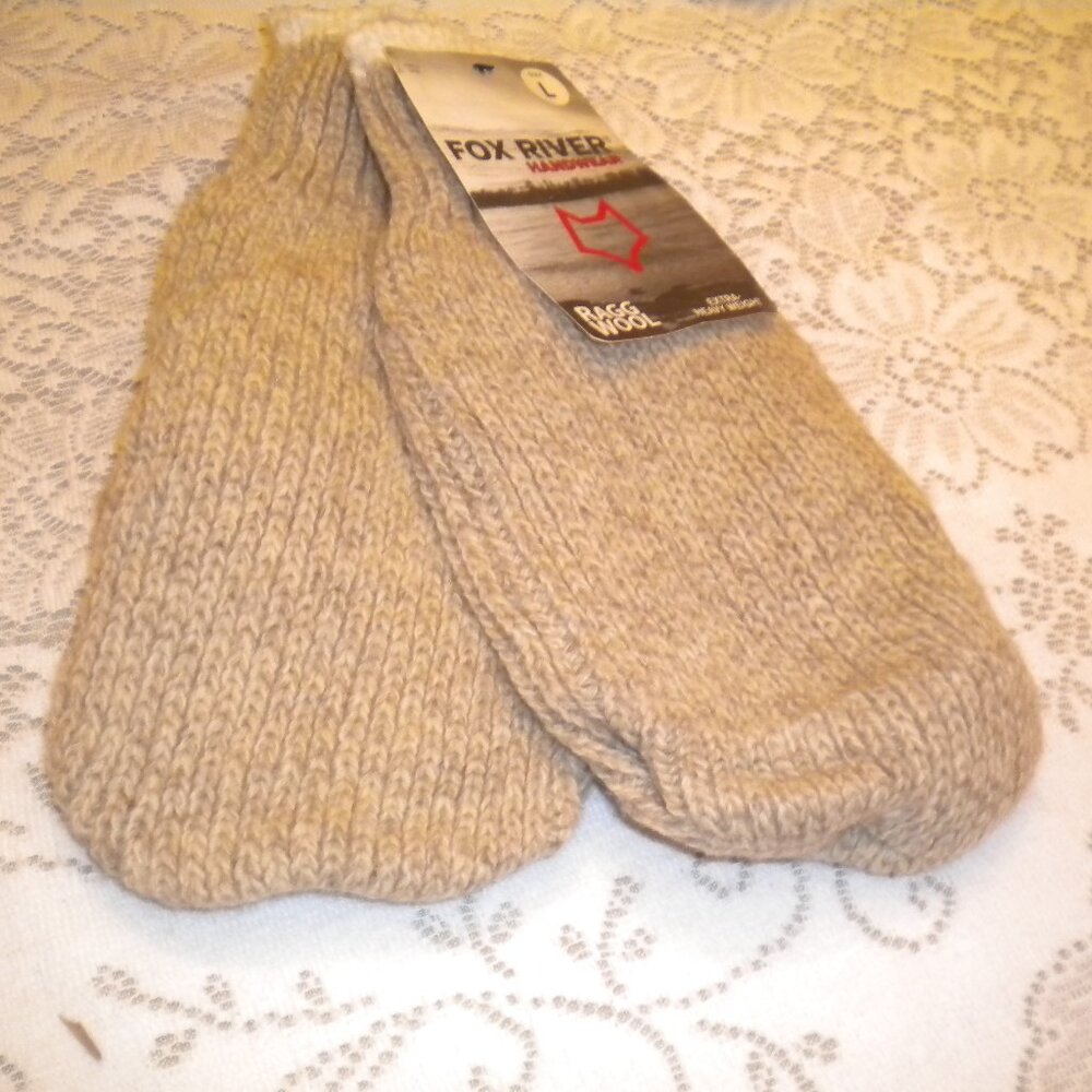 NWT Fox River Extra Heavy  Ragg Wool Mitten Unisex Size L